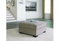 creswell grey ottoman   