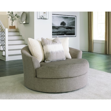 CRESWELL OVERSIZED SWIVEL ACCENT CHAIR