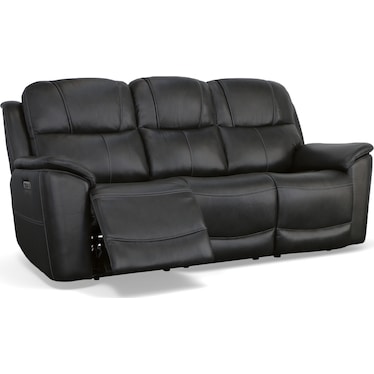 CROFTON LEATHER TRIPLE POWER RECLINING SOFA