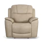 crofton pebble power leather recliner   
