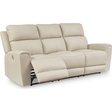 DAHLMOORE LEATHER POWER RECLINING SOFA