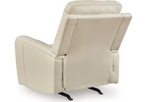 dahlmoore cream power leather recliner   