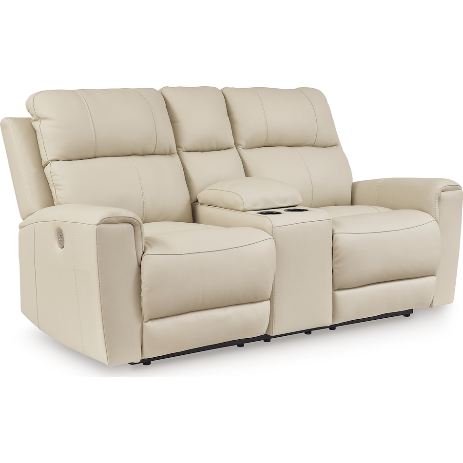 dahlmoore power leather reclining console loveseat   