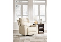 dahlmoore white power leather recliner   