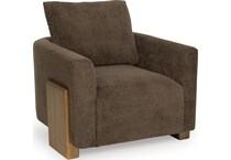 dairlett brown accent chair   