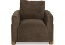 dairlett brown accent chair   