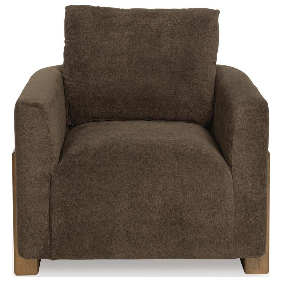 dairlett brown accent chair   
