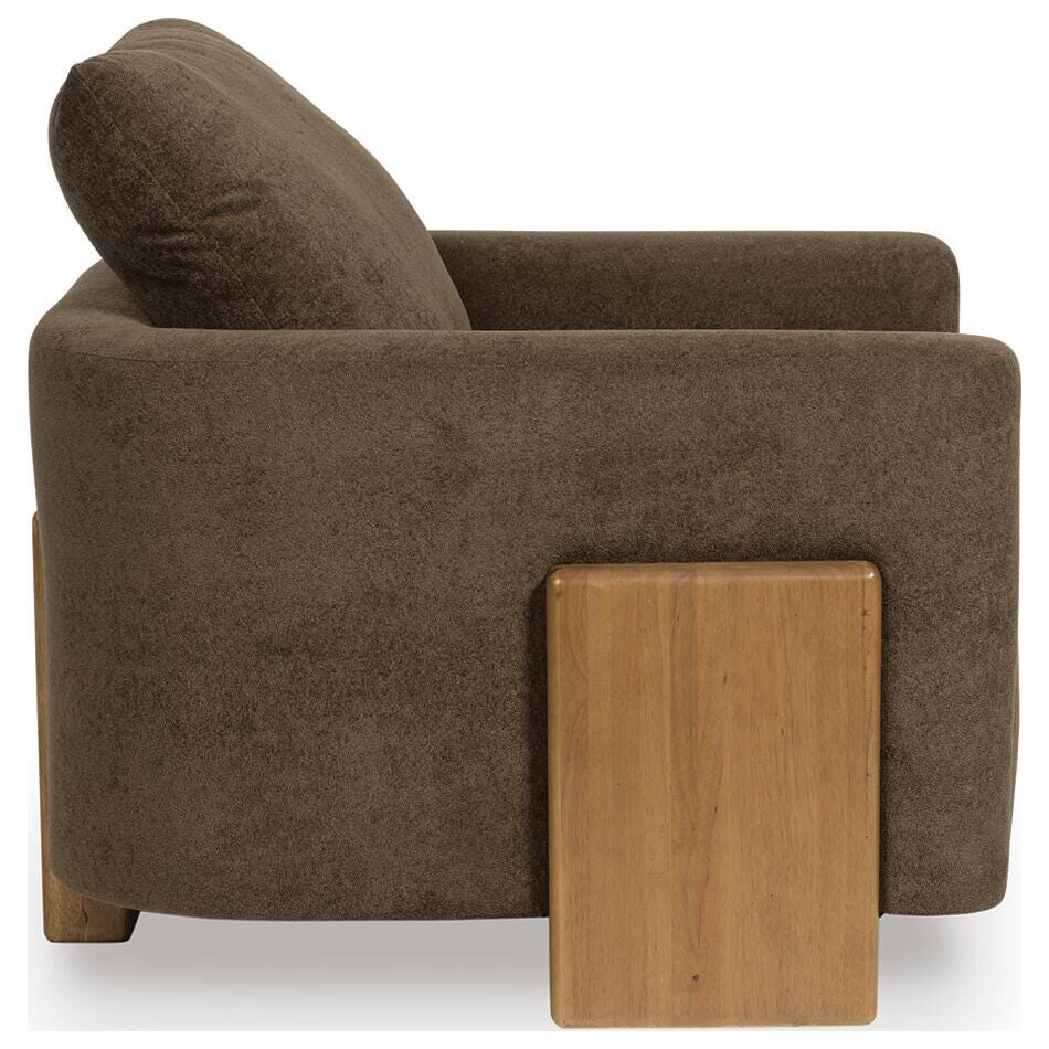 dairlett brown accent chair   