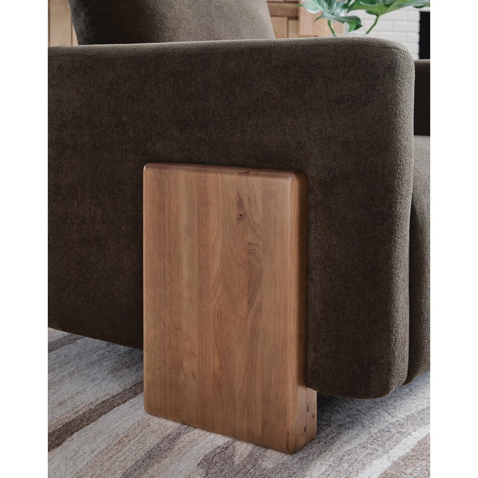 dairlett brown accent chair   