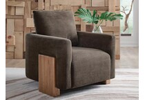 dairlett brown accent chair   