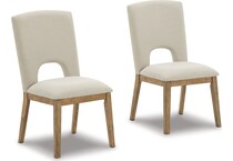 dakmore linen side chair   