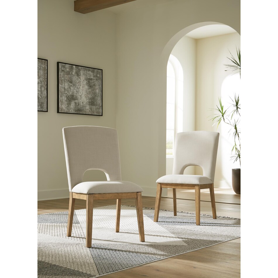 dakmore linen side chair   