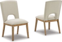 dakmore linen side chair   