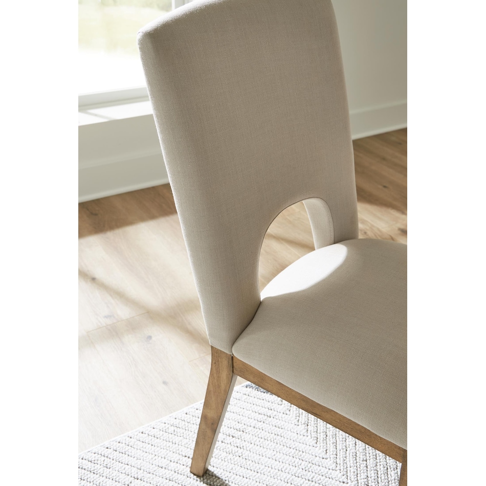 dakmore linen side chair   