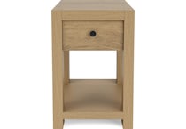 dakota pale oak chairside table   