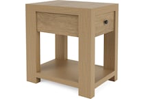 dakota pale oak chairside table   