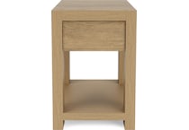 dakota pale oak chairside table   