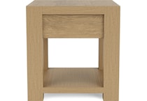 dakota pale oak chairside table   