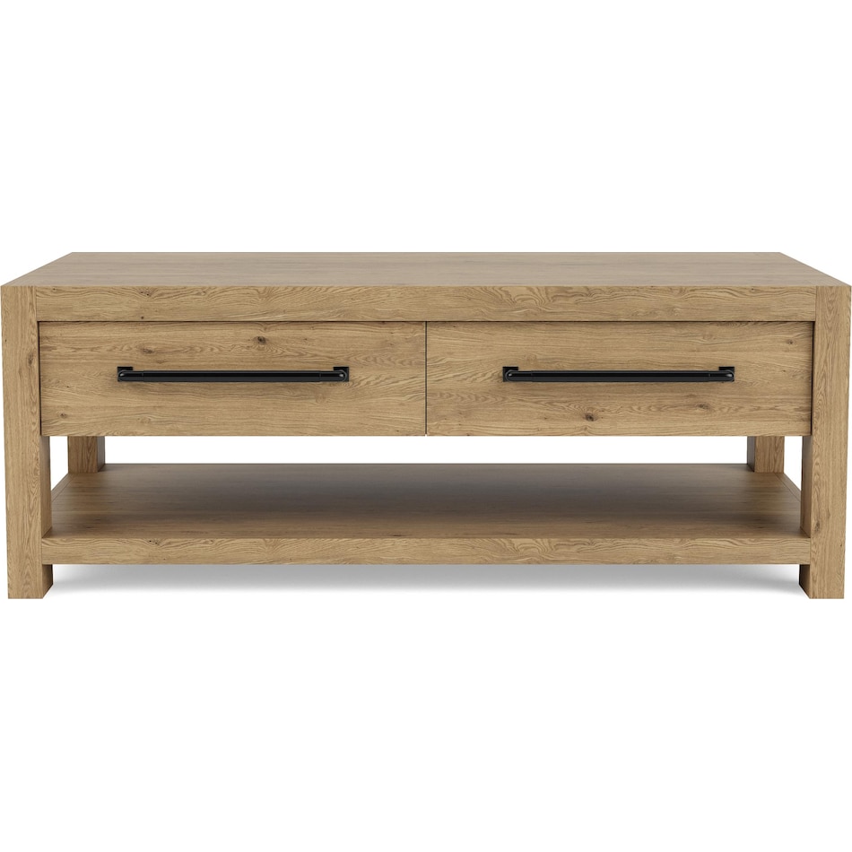 dakota pale oak cocktail table   