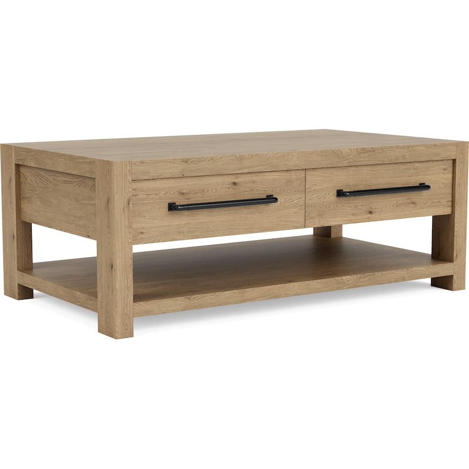 dakota pale oak cocktail table   