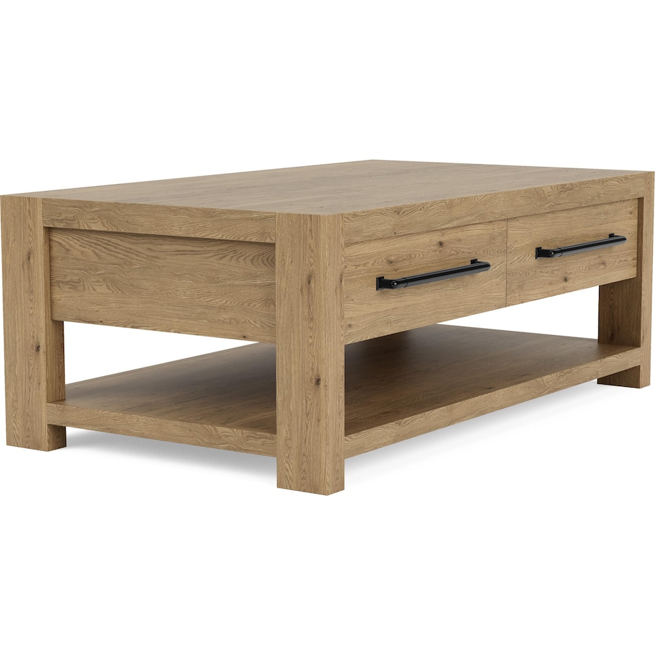 dakota pale oak cocktail table   