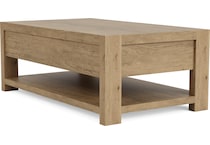 dakota pale oak cocktail table   