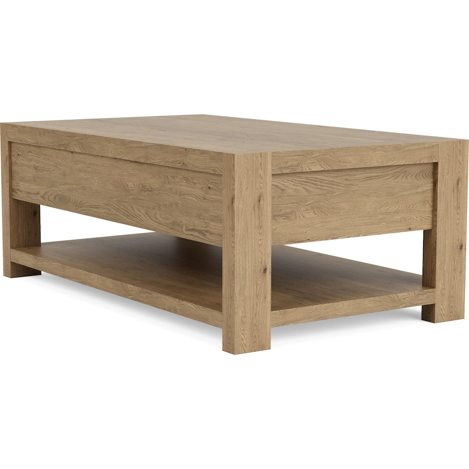 dakota pale oak cocktail table   