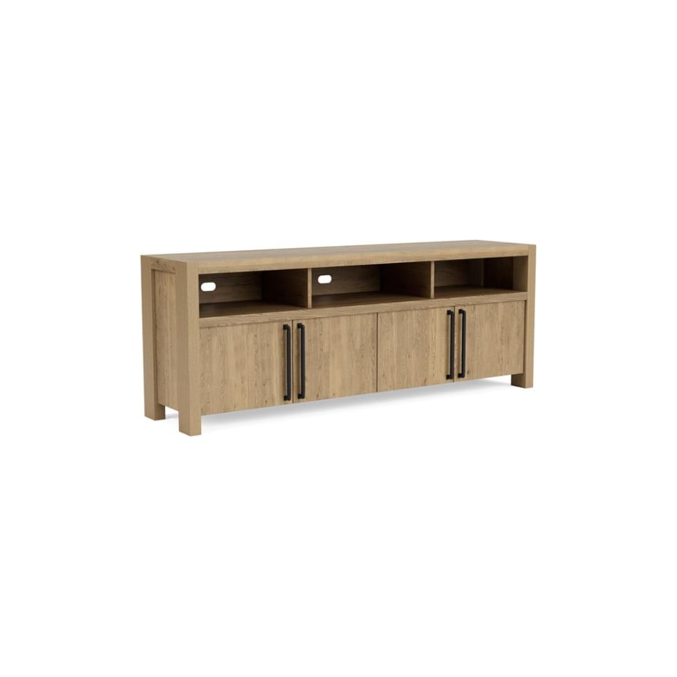 dakota pale oak console   