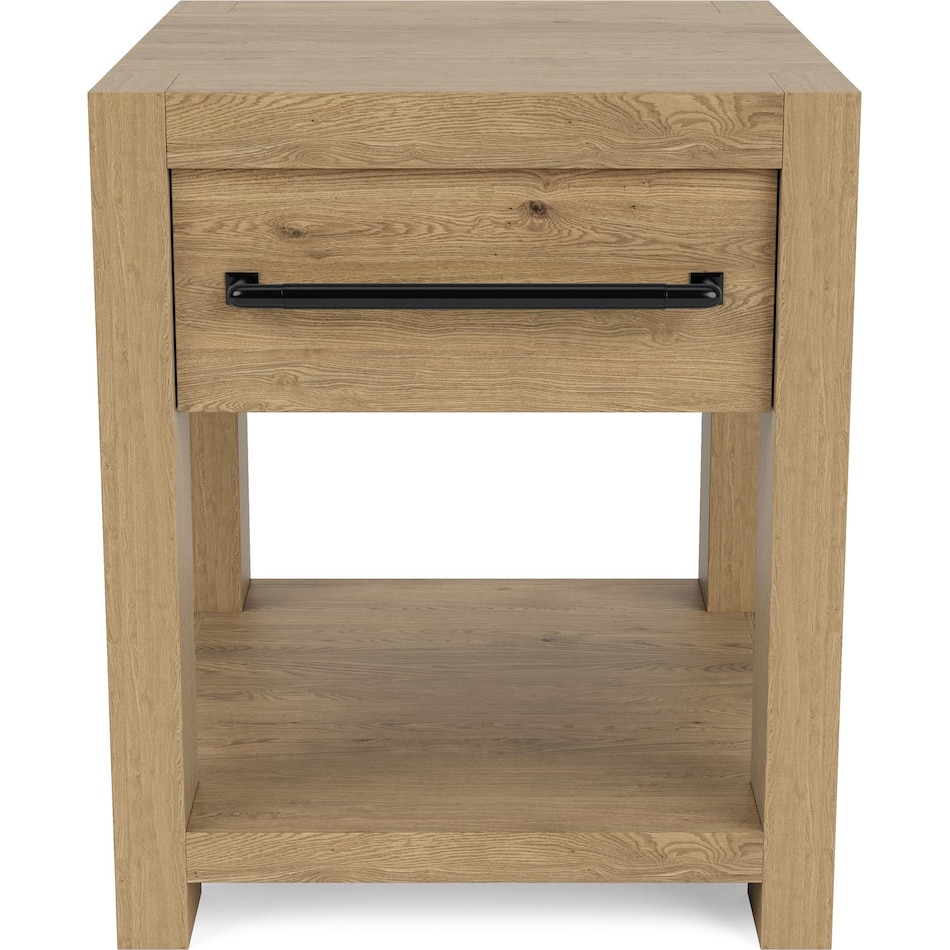 dakota pale oak end table   