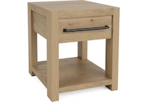 dakota pale oak end table   