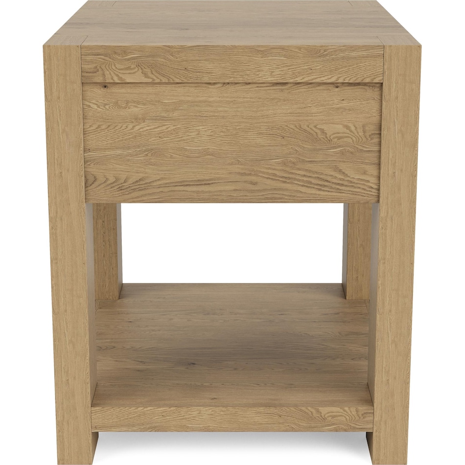 dakota pale oak end table   