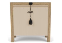 dakota pale oak nightstand   
