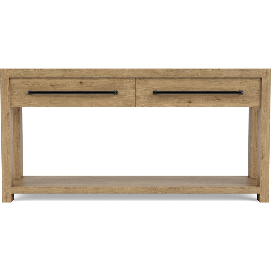 dakota pale oak sofa table   