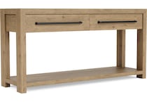 dakota pale oak sofa table   