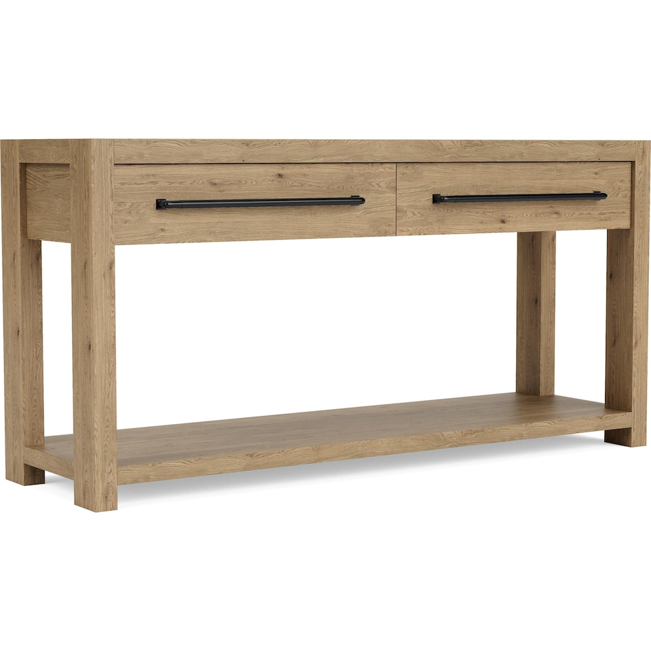 dakota pale oak sofa table   