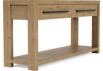 dakota pale oak sofa table   