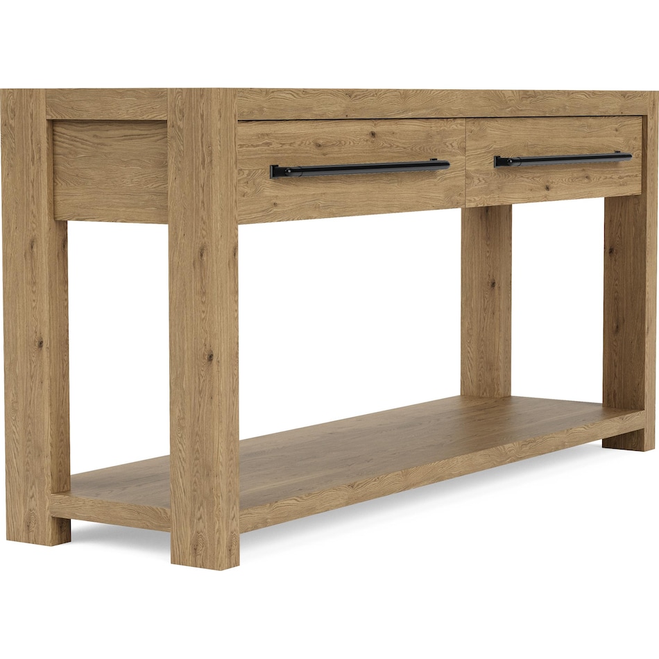 dakota pale oak sofa table   