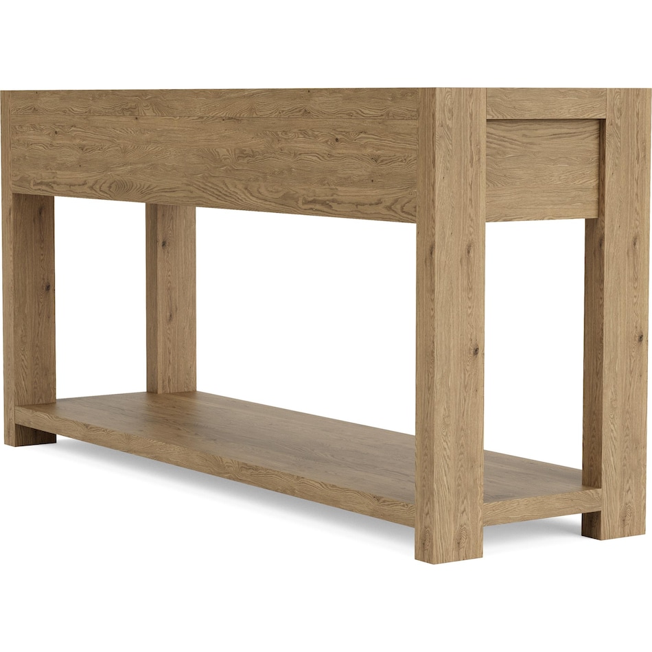 dakota pale oak sofa table   