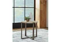 dalenville brown end table   
