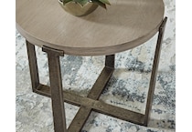 dalenville brown end table   