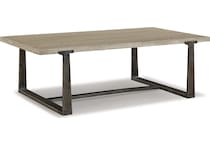 dalenville metal brown cocktail table   