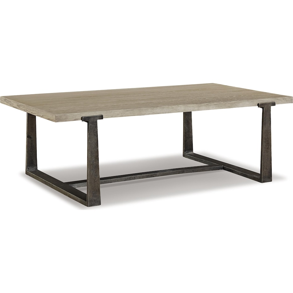 dalenville metal brown cocktail table   
