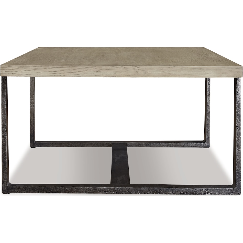 dalenville metal brown cocktail table   