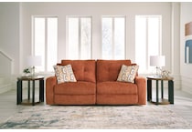 danum orange reclining sofa   