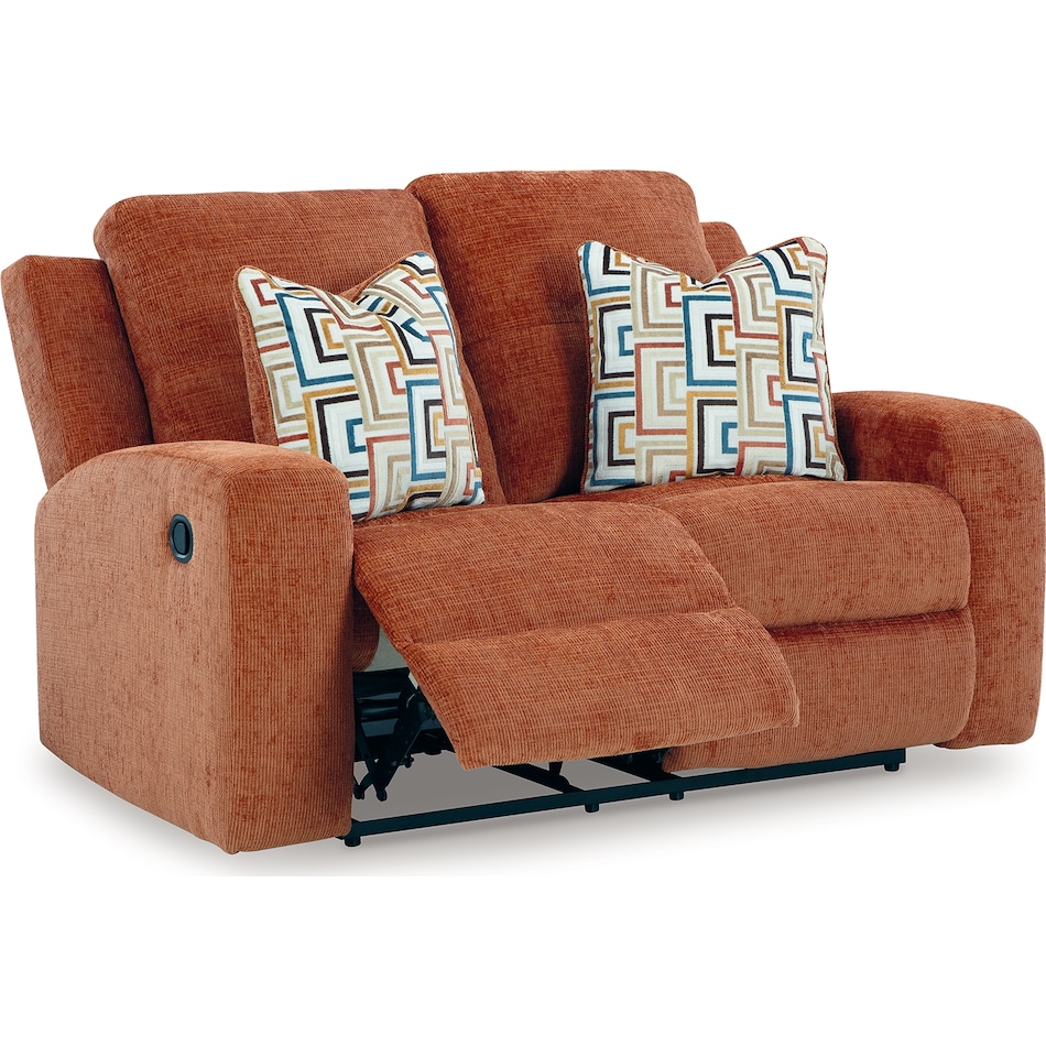 danum spice reclining loveseat   