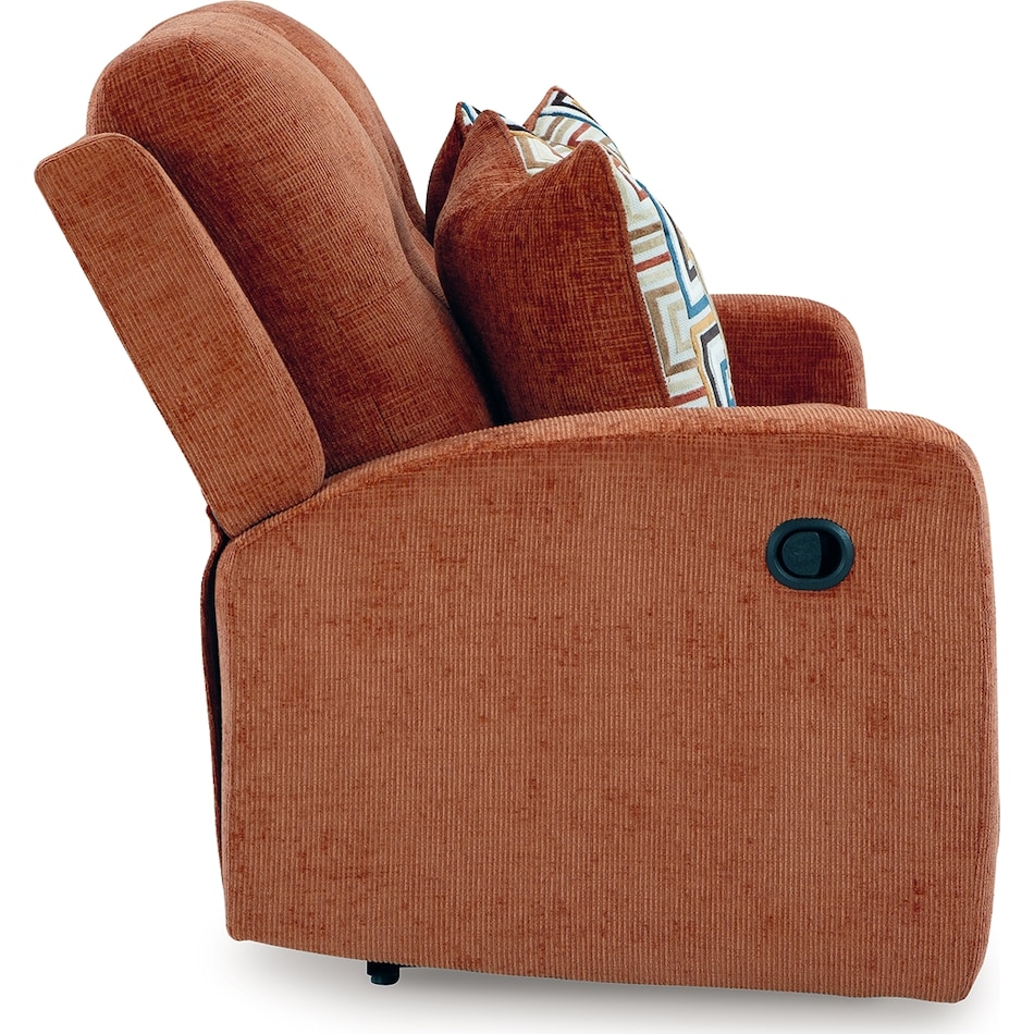 danum spice reclining loveseat   