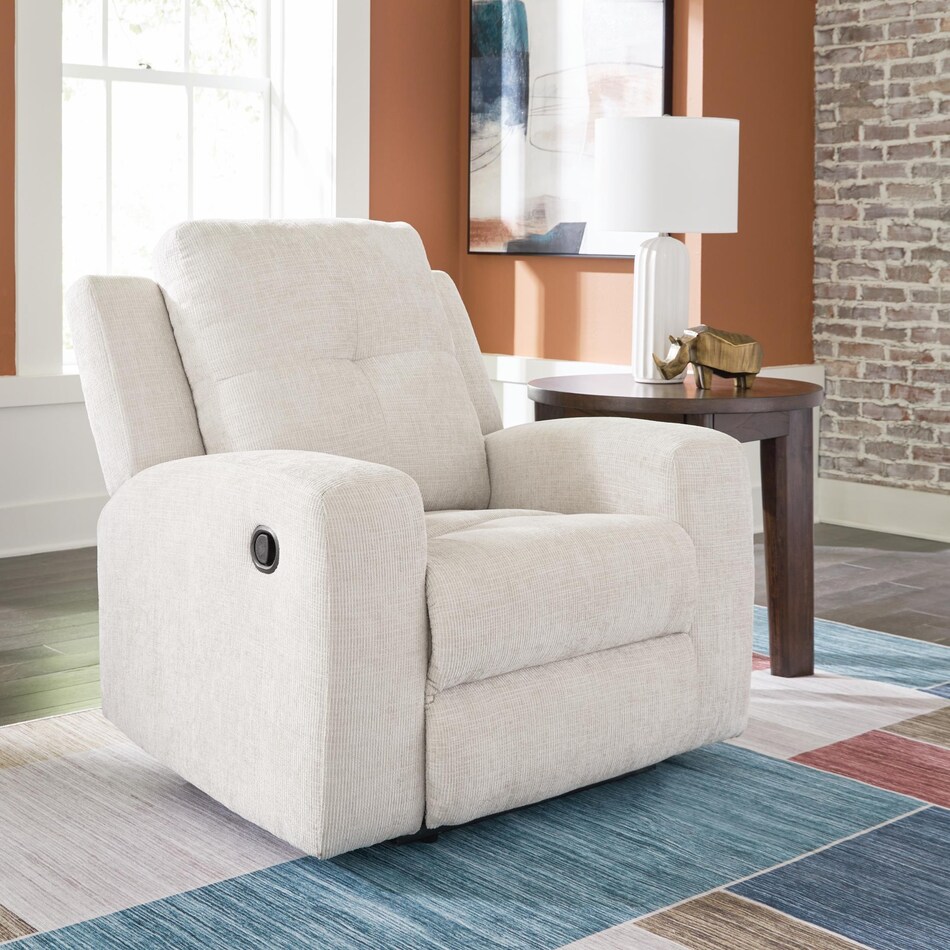 danum white recliner   