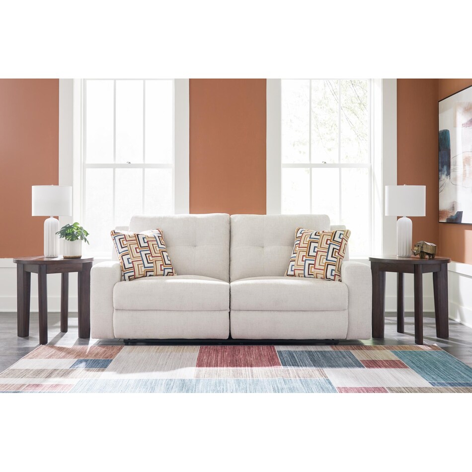 danum white reclining sofa   