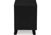 danziar black nightstand   