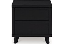 danziar black nightstand   